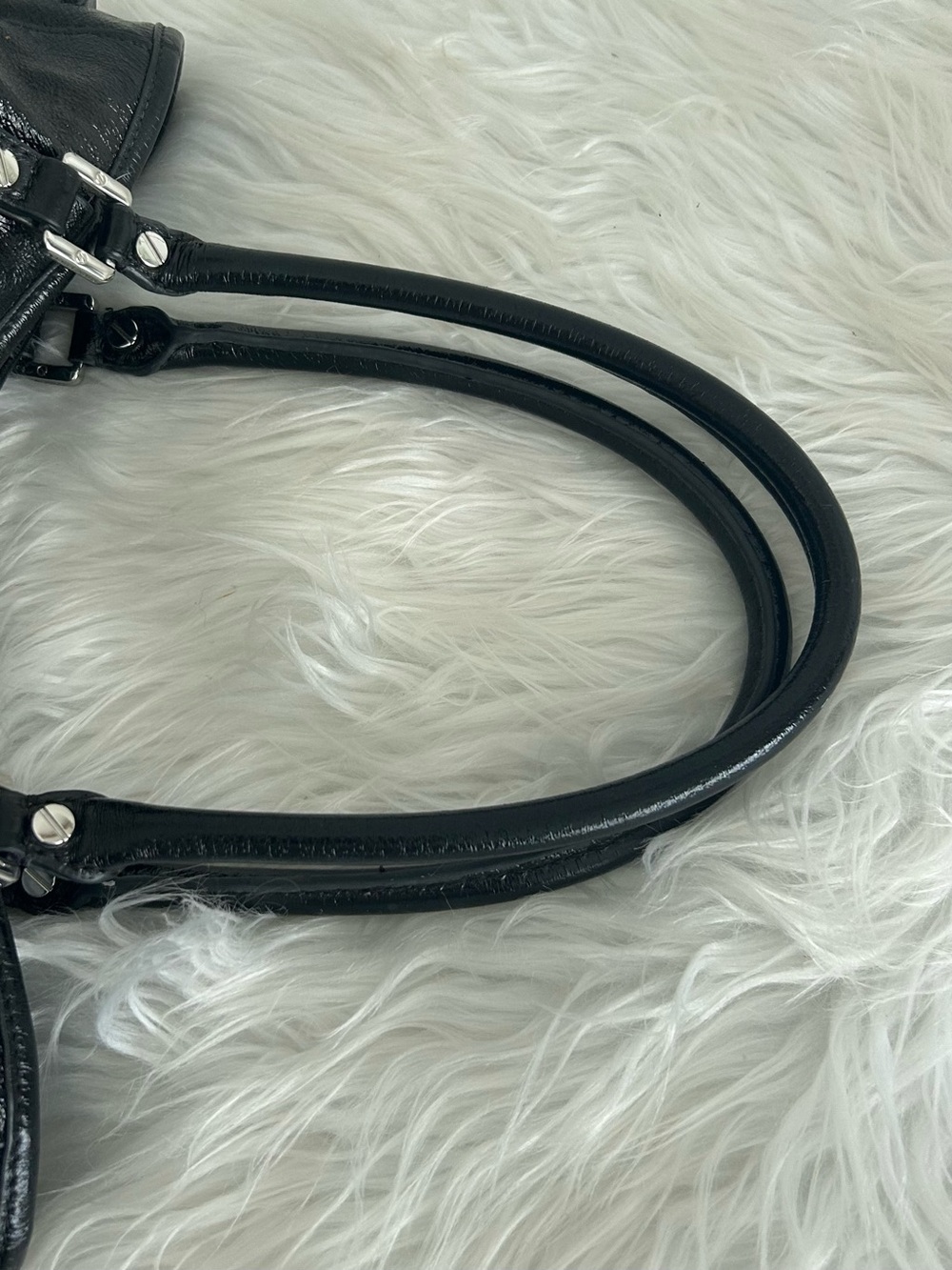 Tory Burch Amanda Black Leather Logo Medallion Tote Crossbody Shoulder Bag - Picture 9 of 13